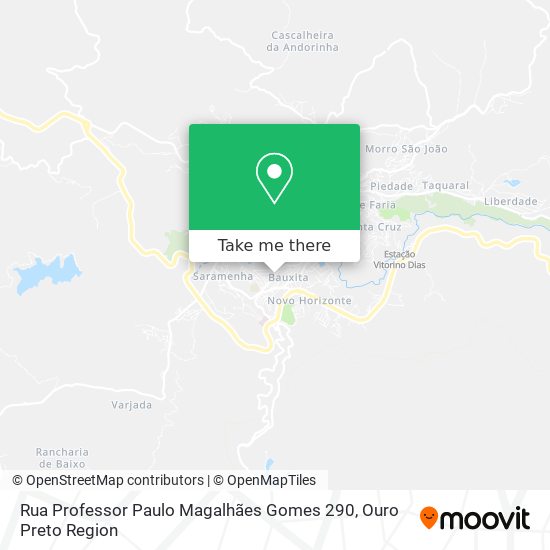 Mapa Rua Professor Paulo Magalhães Gomes 290