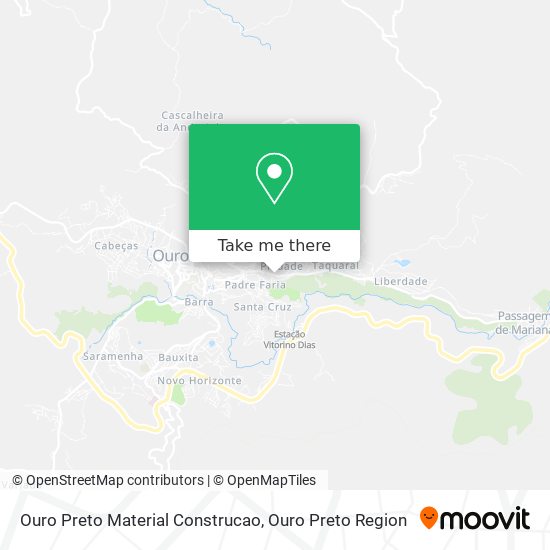 Mapa Ouro Preto Material Construcao