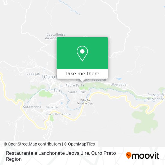 Mapa Restaurante e Lanchonete Jeova Jire