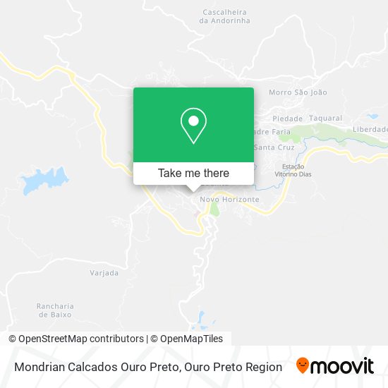 Mondrian Calcados Ouro Preto map