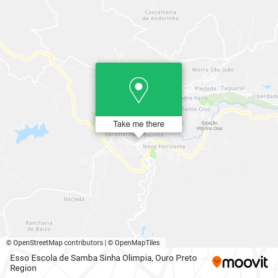 Mapa Esso Escola de Samba Sinha Olimpia