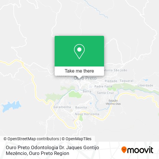 Ouro Preto Odontologia Dr. Jaques Gontijo Mezêncio map