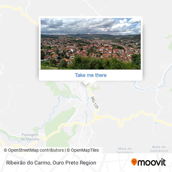 Ribeirão do Carmo map