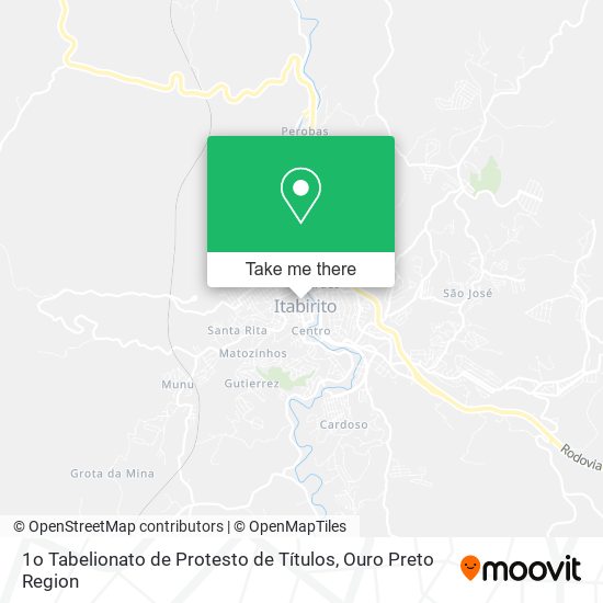 Mapa 1o Tabelionato de Protesto de Títulos