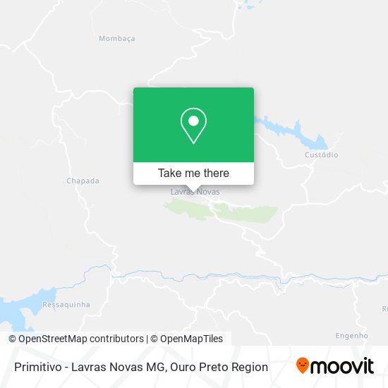 Primitivo - Lavras Novas MG map