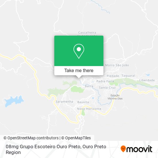 08mg Grupo Escoteiro Ouro Preto map