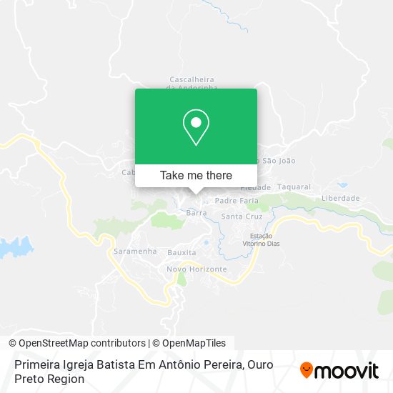 Primeira Igreja Batista Em Antônio Pereira map