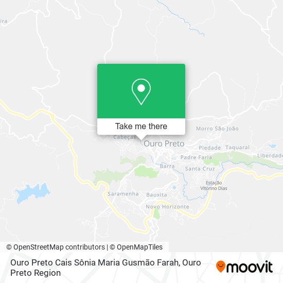 Ouro Preto Cais Sônia Maria Gusmão Farah map