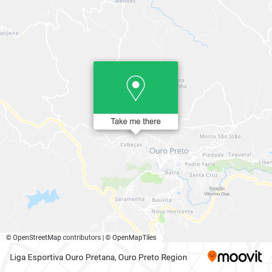 Mapa Liga Esportiva Ouro Pretana