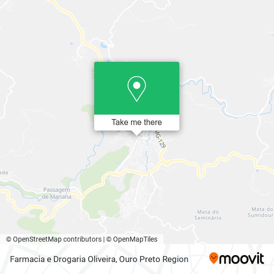 Mapa Farmacia e Drogaria Oliveira