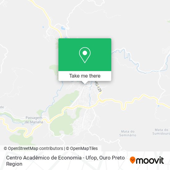 Centro Acadêmico de Economia - Ufop map