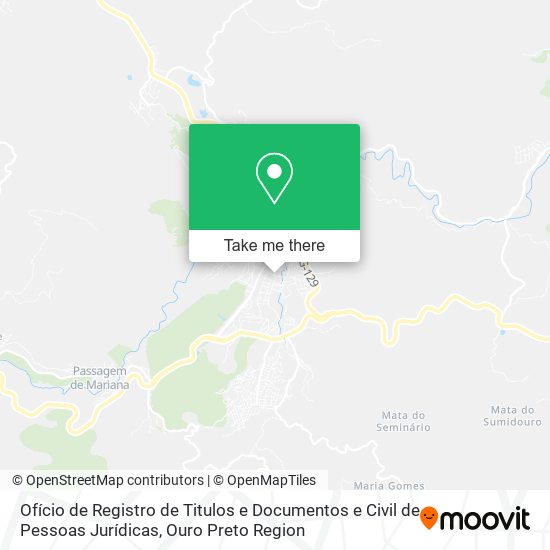 Ofício de Registro de Titulos e Documentos e Civil de Pessoas Jurídicas map