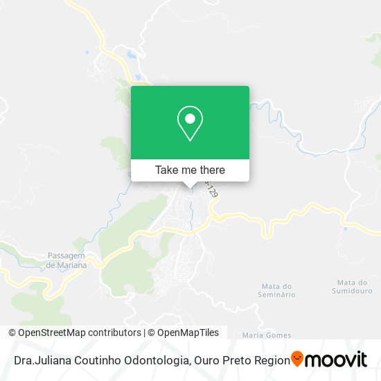 Dra.Juliana Coutinho Odontologia map