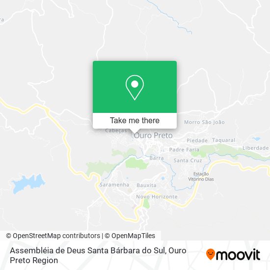 Assembléia de Deus Santa Bárbara do Sul map
