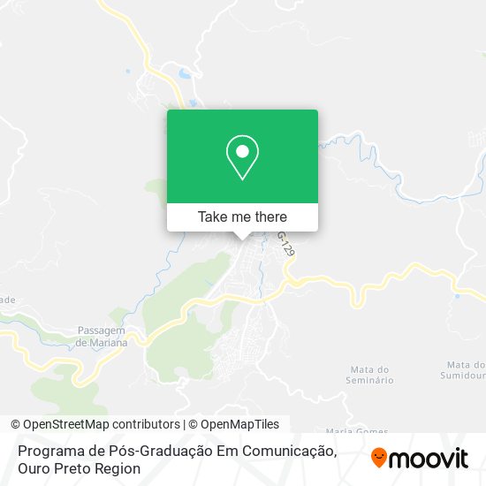 Mapa Programa de Pós-Graduação Em Comunicação