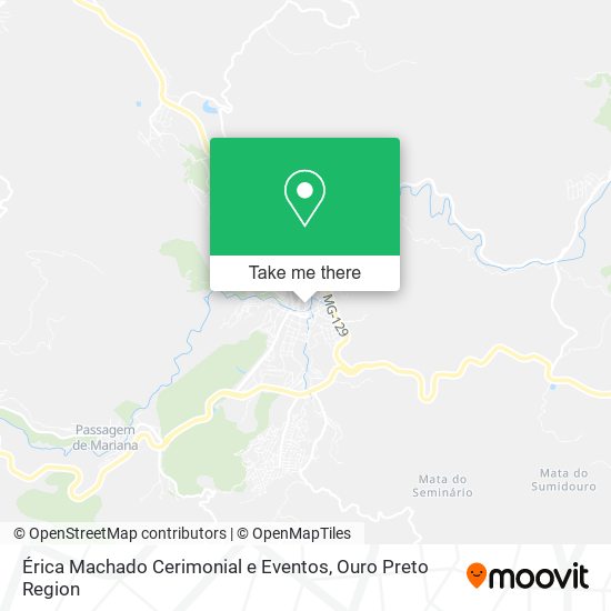 Mapa Érica Machado Cerimonial e Eventos