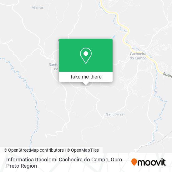 Informática Itacolomi Cachoeira do Campo map