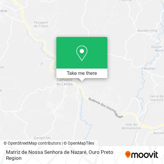 Matriz de Nossa Senhora de Nazaré map