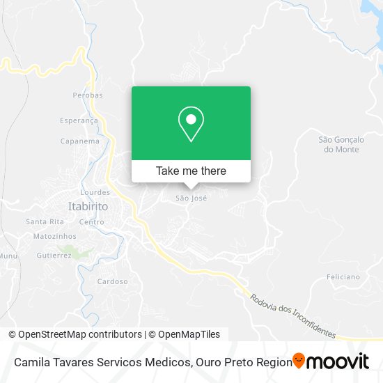 Mapa Camila Tavares Servicos Medicos