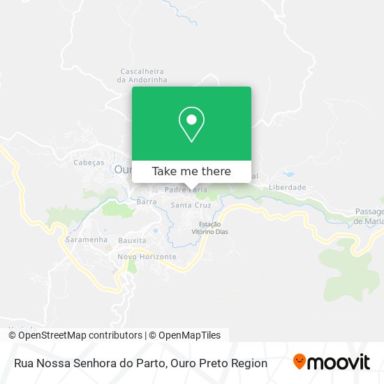 Mapa Rua Nossa Senhora do Parto