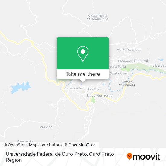 Universidade Federal de Ouro Preto map