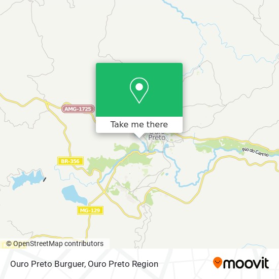 Ouro Preto Burguer map