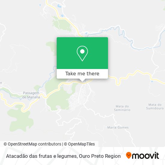 Atacadão das frutas e legumes map