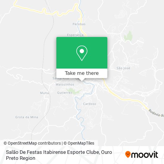 Salão De Festas Itabirense Esporte Clube map