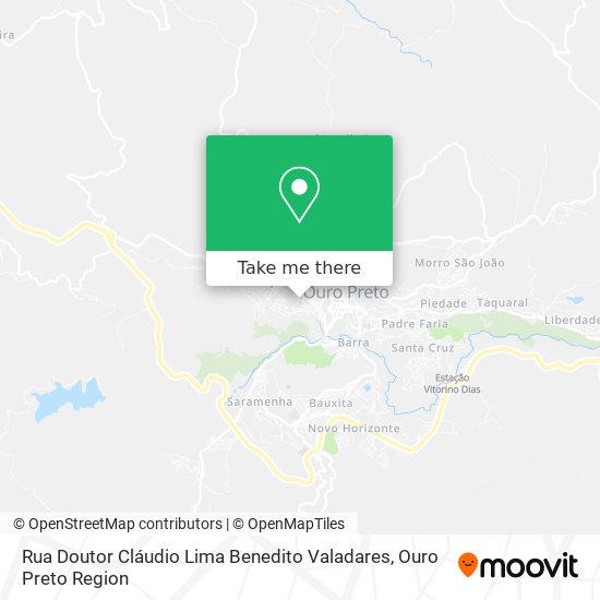 Rua Doutor Cláudio Lima Benedito Valadares map