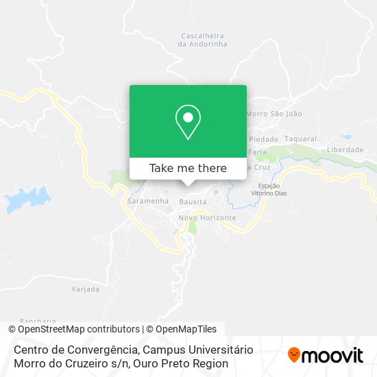 Centro de Convergência, Campus Universitário Morro do Cruzeiro s / n map