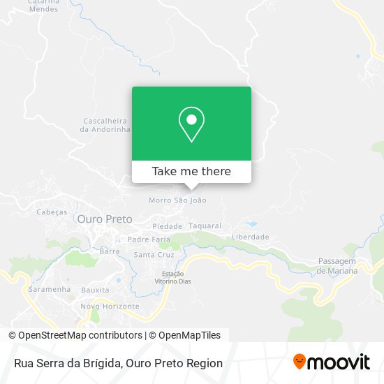 Mapa Rua Serra da Brígida