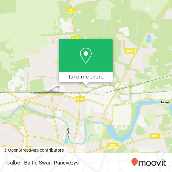 Gulbė - Baltic Swan map
