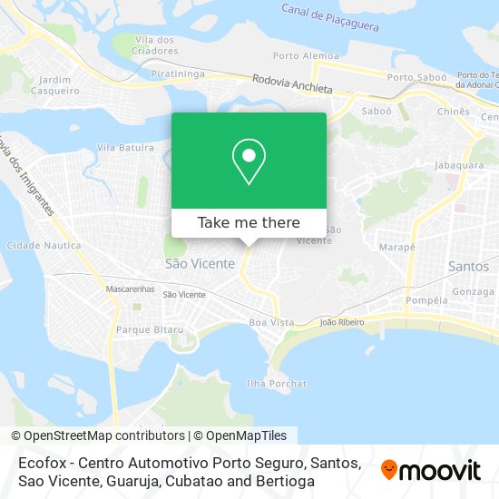 Mapa Ecofox - Centro Automotivo Porto Seguro