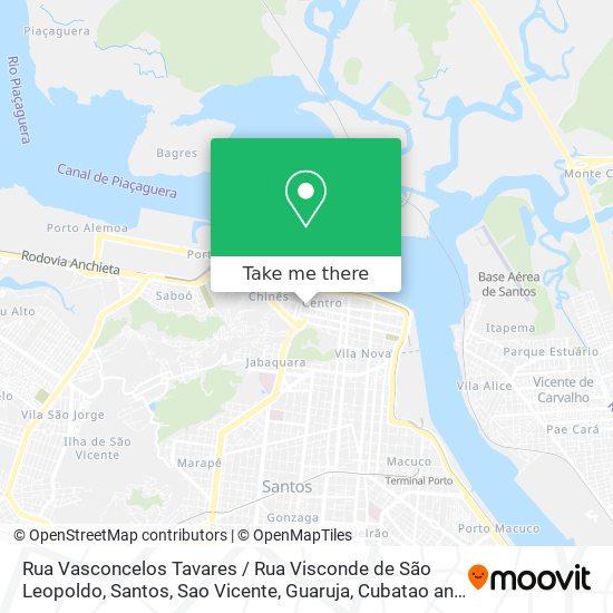 Mapa Rua Vasconcelos Tavares / Rua Visconde de São Leopoldo