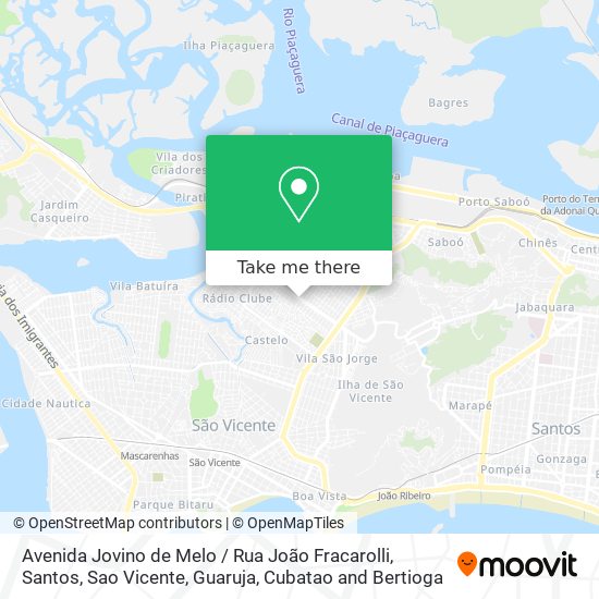 Avenida Jovino de Melo / Rua João Fracarolli map