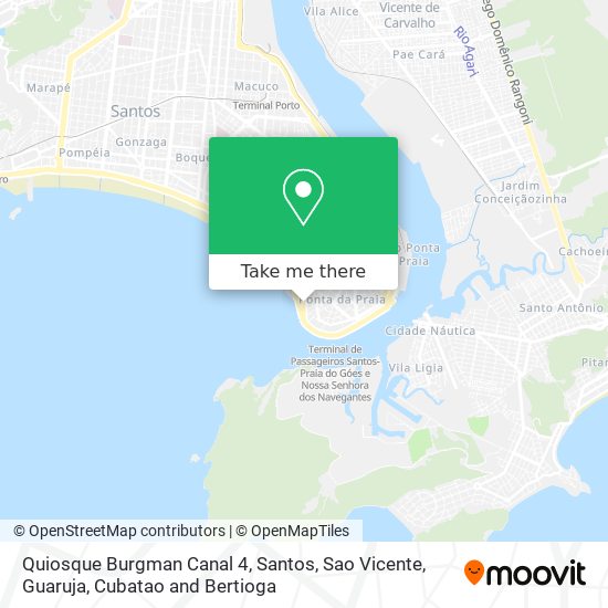 Quiosque Burgman Canal 4 map