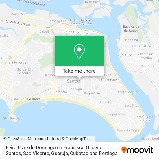 Feira Livre de Domingo na Francisco Glicério. map