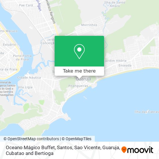 Oceano Mágico Buffet map