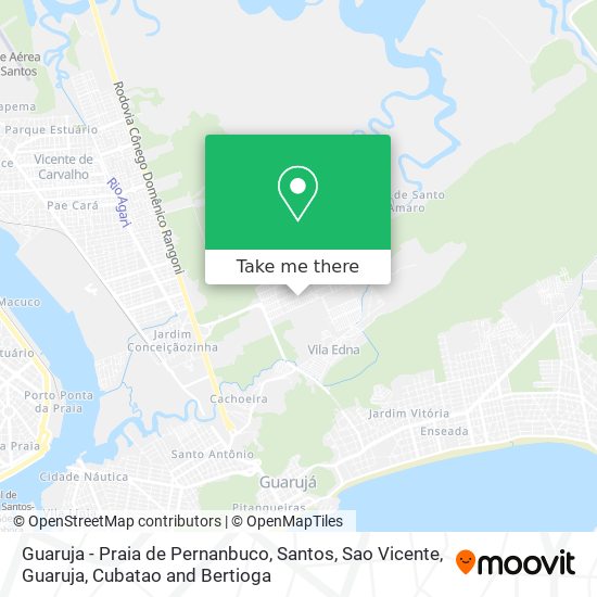 Guaruja - Praia de Pernanbuco map