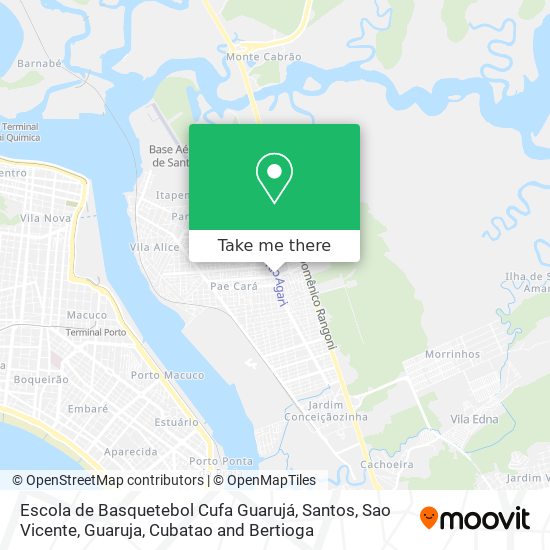 Escola de Basquetebol Cufa Guarujá map