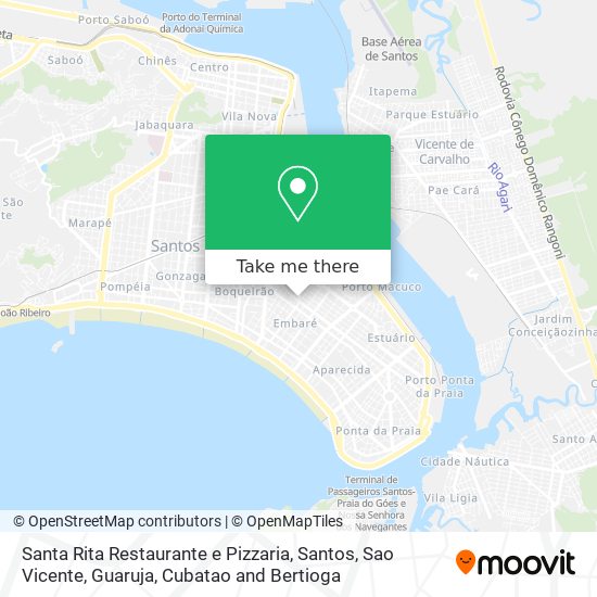 Santa Rita Restaurante e Pizzaria map