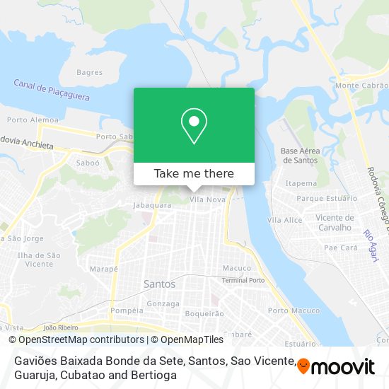 Gaviões Baixada Bonde da Sete map