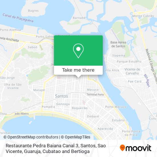 Restaurante Pedra Baiana Canal 3 map