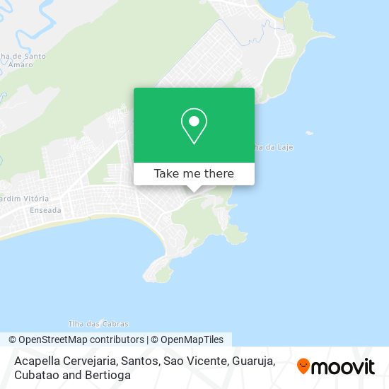 Acapella Cervejaria map