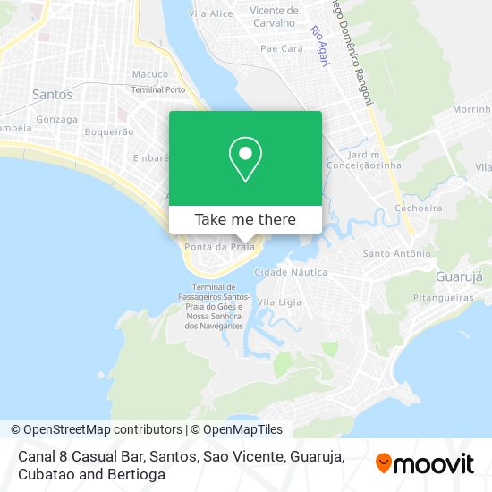 Canal 8 Casual Bar map