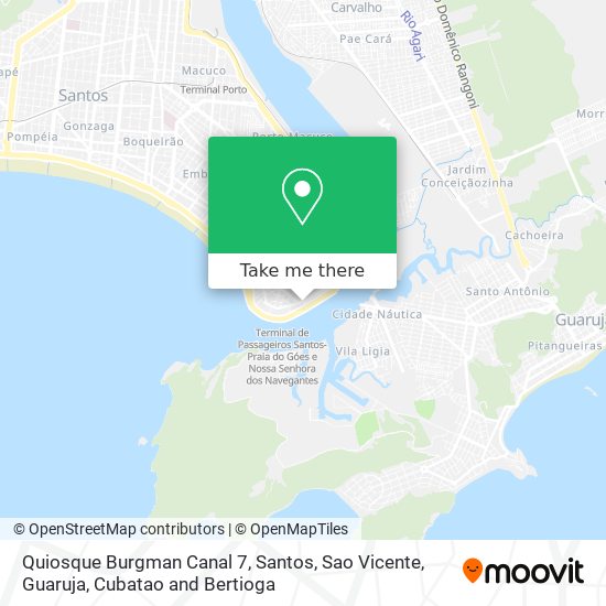 Quiosque Burgman Canal 7 map