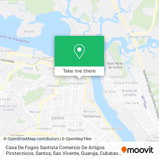 Mapa Casa De Fogos Santista Comercio De Artigos Pirotecnicos