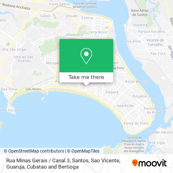 Mapa Rua Minas Gerais / Canal 3