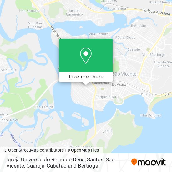 Igreja Universal do Reino de Deus map