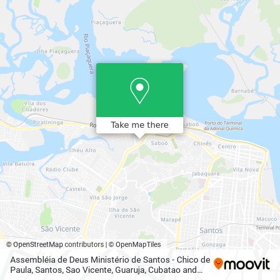 Assembléia de Deus Ministério de Santos - Chico de Paula map